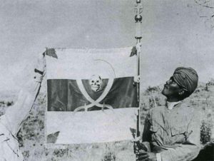 Italian standard bearer near Gondar