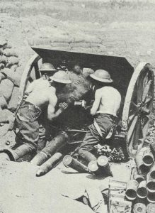British gunners on a field gun