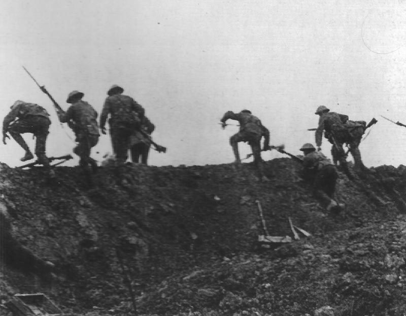 British infantry attack on the Somme