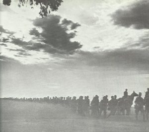 Advance of German troops 