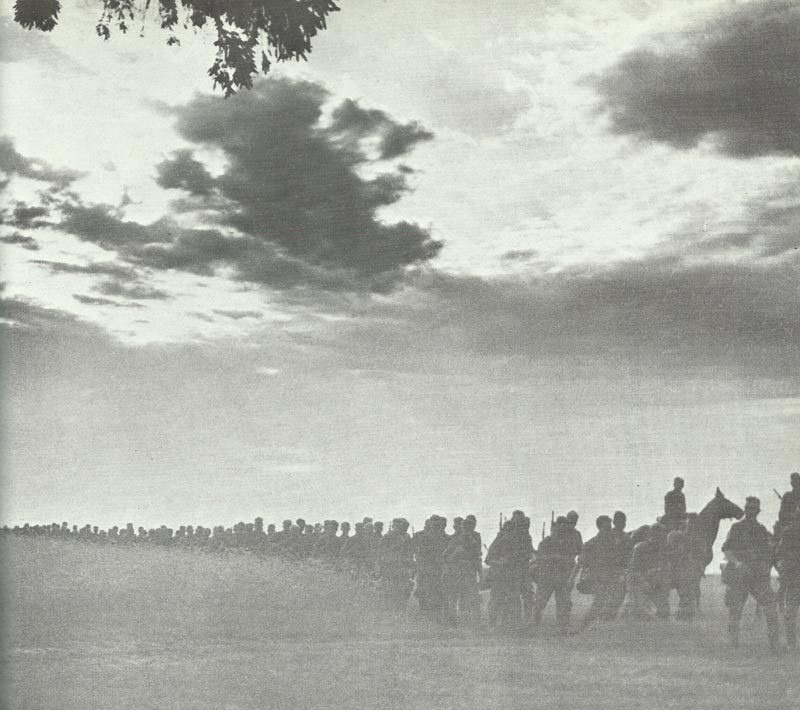 Advance of German troops