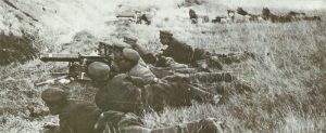 Bulgarian machine-gun teams in action 