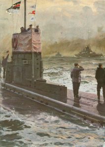 U-boat greets battlecruisers