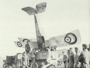 crashed Nieuport fighter 