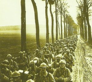 French infantry on the march