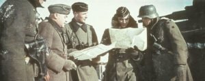 Panzer and infantry officers at Klin