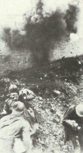 French troops under fire at Verdun