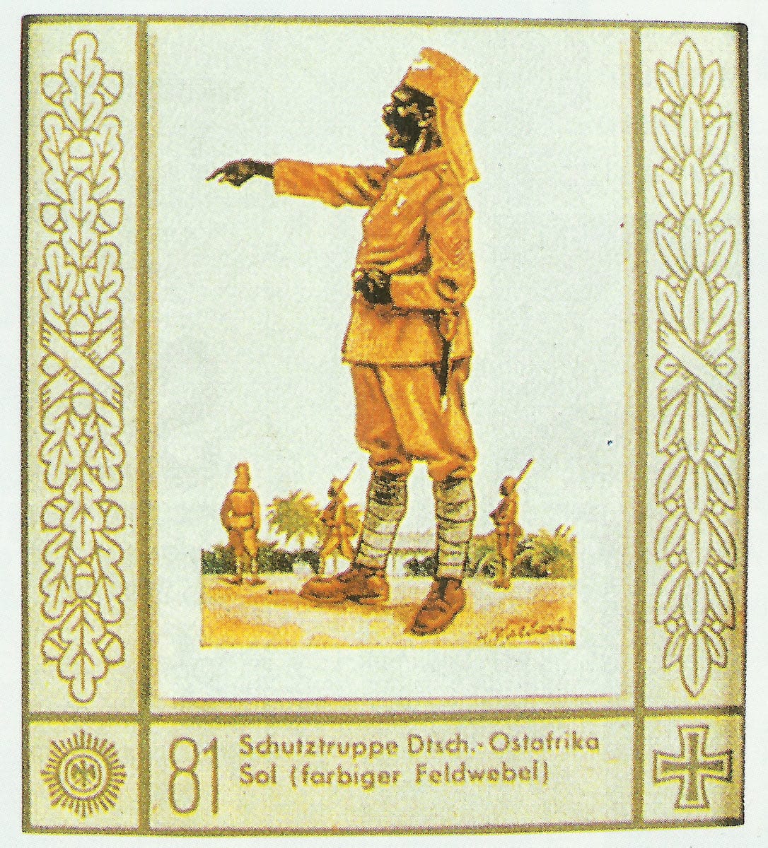 black sergeant of the German Schutztruppe