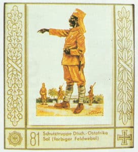 black sergeant of the German Schutztruppe 
