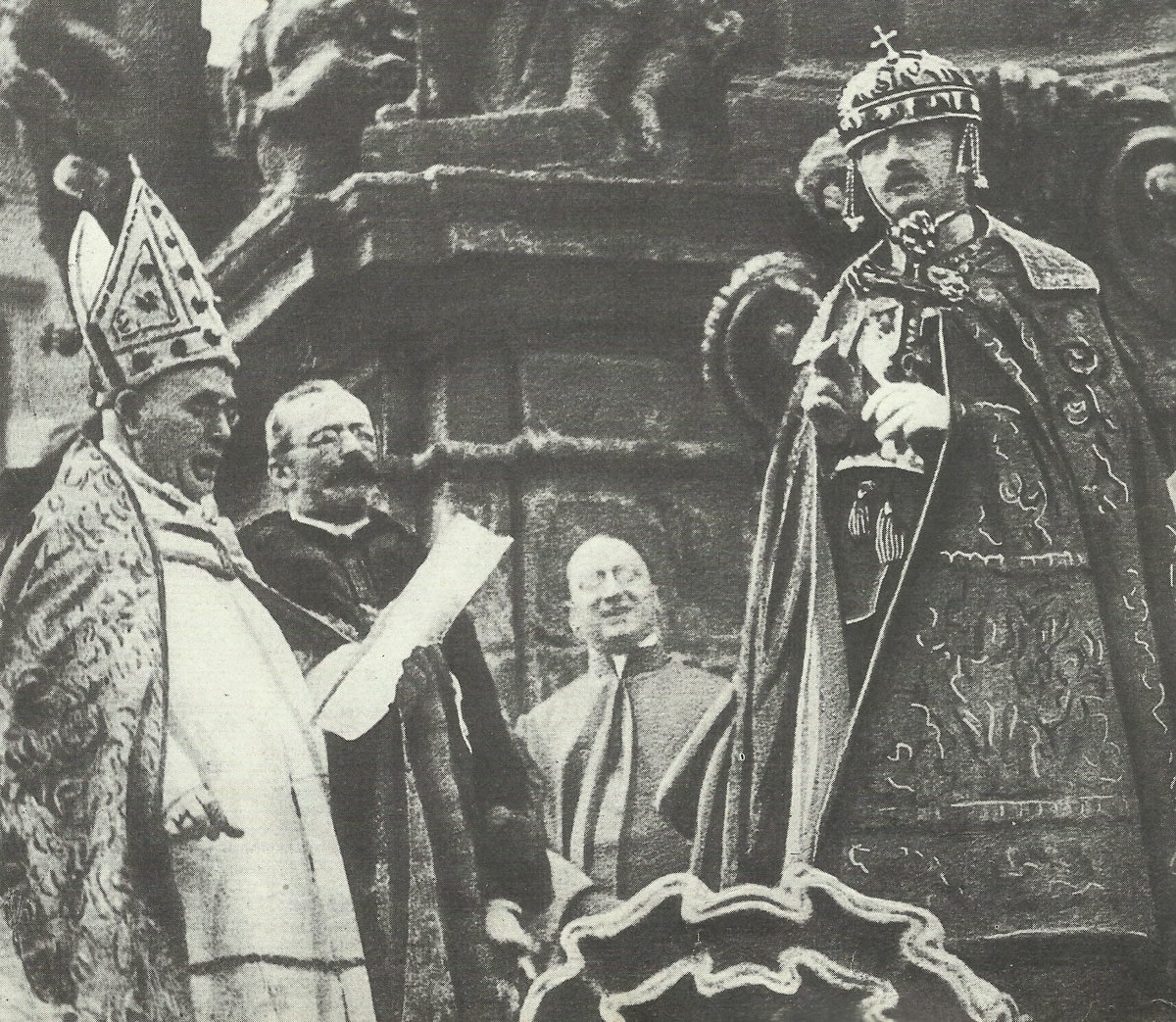 Emperor Charles at the Coronation as Hungarian King