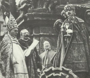 Emperor Charles at the Coronation as  Hungarian King