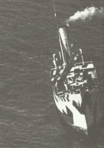 victim of a German U-boat sinks 