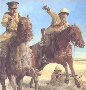 British cavalry charging