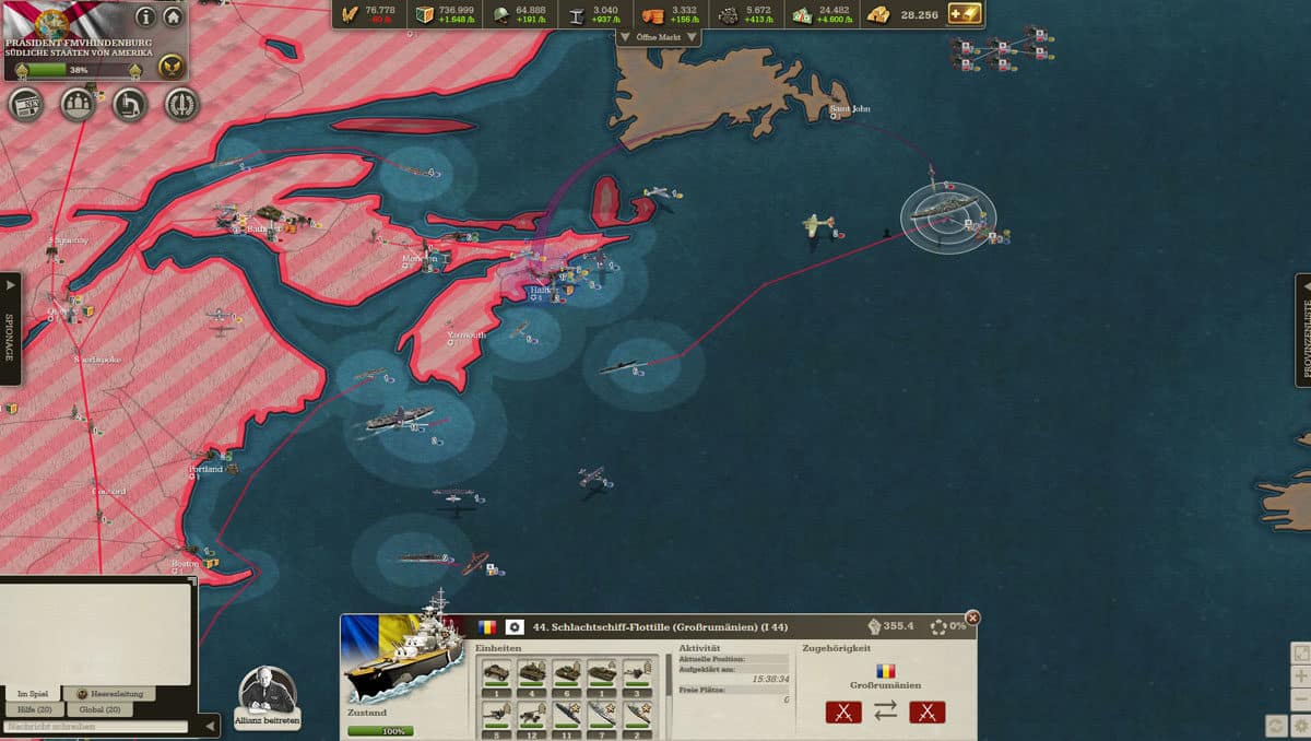 Two nuclear missiles fired on the gigantic fleet and invasion units.