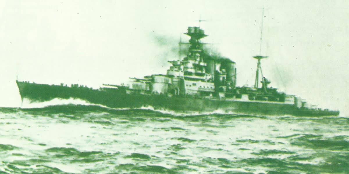 battlecruiser 'HMS Hood' in 1920