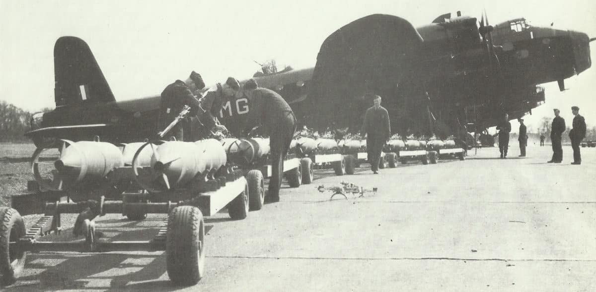 Stirling bomber from the RAF