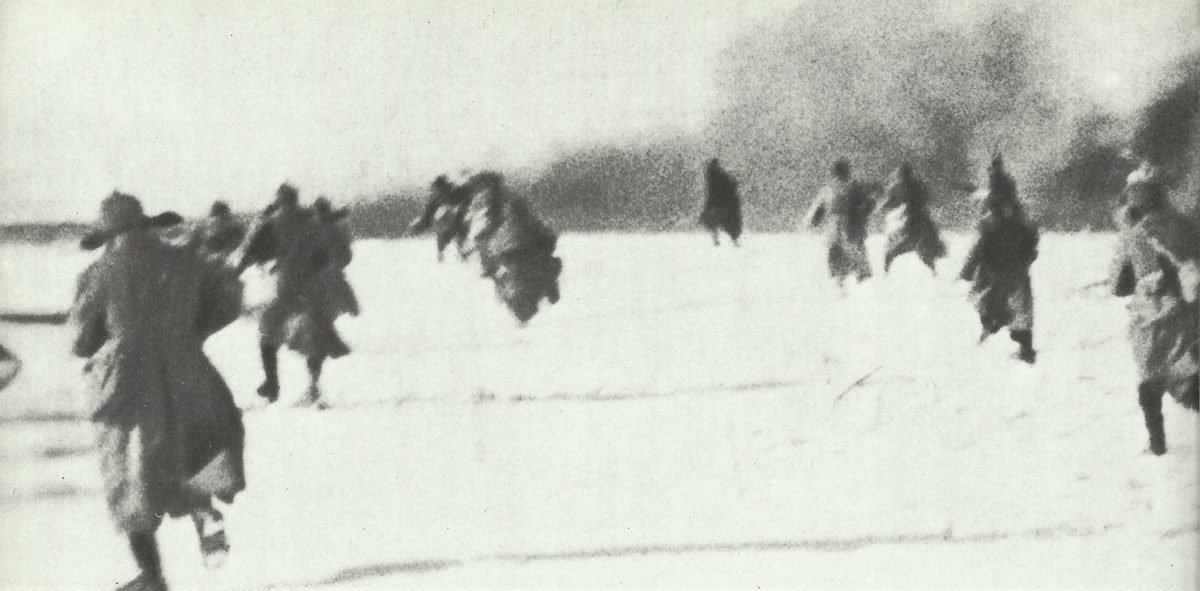 Russian infantry attack.