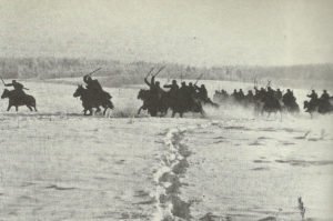 Charge of Russian cavalry 