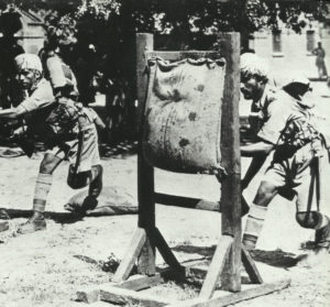 Training of Indian garrison troops 