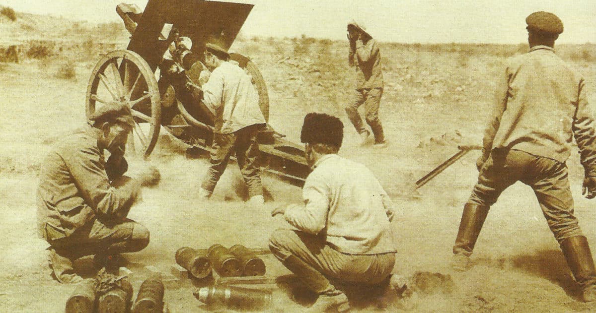 ussian army 107-mm Field Gun Model 1910