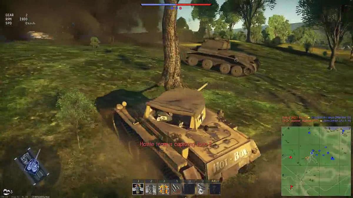 Panzer II H in the typical battle