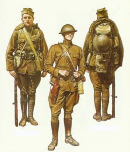 US infantry in World War One