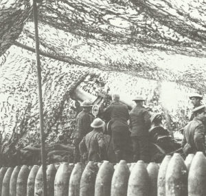 British 12-inch howitzer at Arras