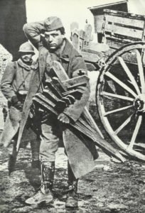 Wooden crosses for French soldiers