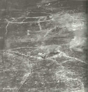 Aerial picture of the German-French frontline 