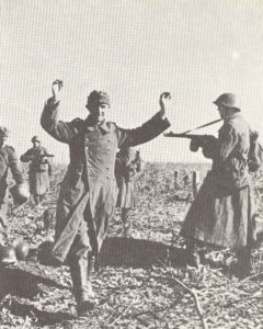 Capturing of German soldiers