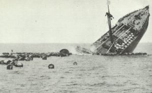 French freighter sinks