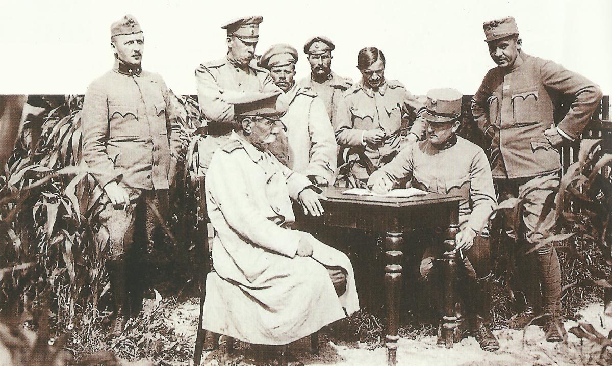 Interrogation of Russian officers