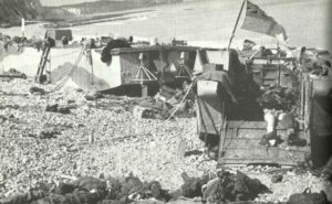 beach of Dieppe after the raid