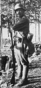 Austro-Hungarian soldier on sentry duty