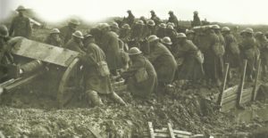 field gun in mud at Ypres