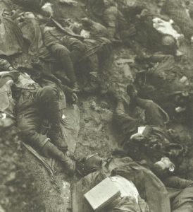Killed Italian soldiers.