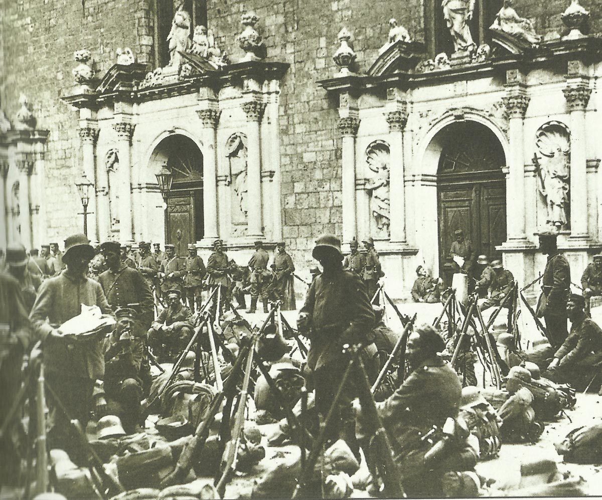 German troops in Riga