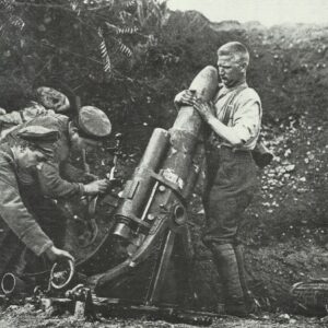 German mortar at the Isonzo