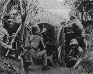 Portuguese machine gun position