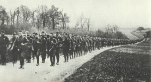 March of American soldiers 