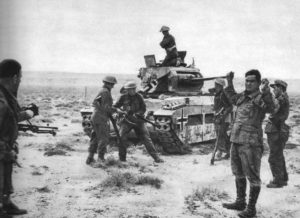 Surrender of a disabled German Matilda tank