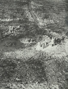 remains of the village of Zonnebeke in the Ypres sailent
