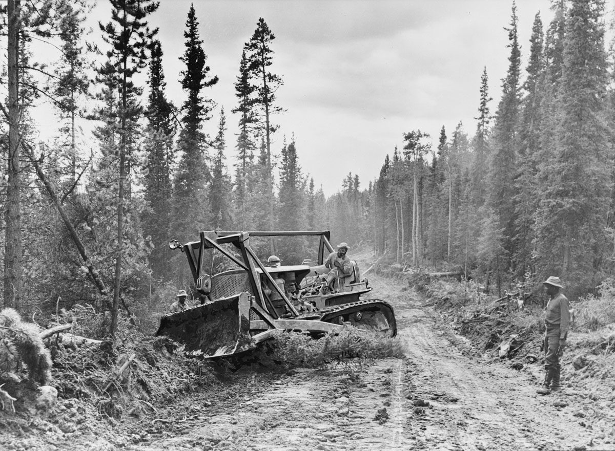 Work on the 'Alaska Highway'