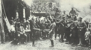 Bavarian soldiers behind the Italian Front