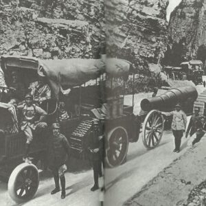 Italian mechanized transport coloumn retreats