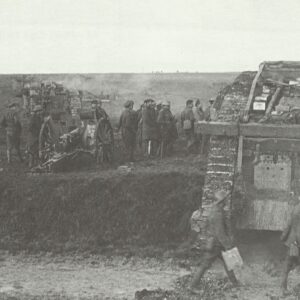 Britsih tanks advance during the Battle of Cambrai