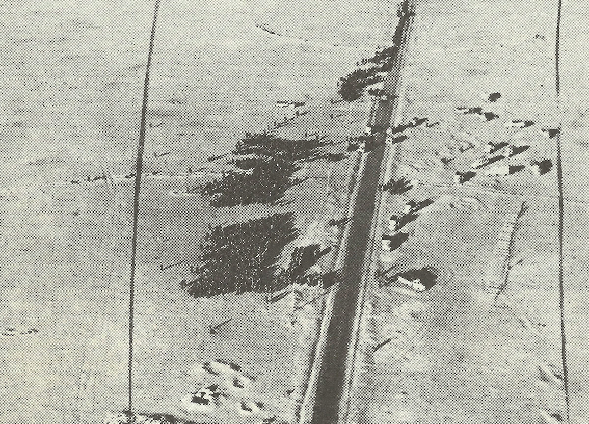 Captured Axis troops outside Bardia