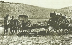 abandoned Turkish field gun in Palestine