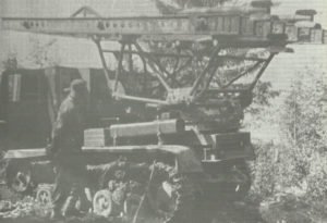 BM-13 launcher on the STZ-5 