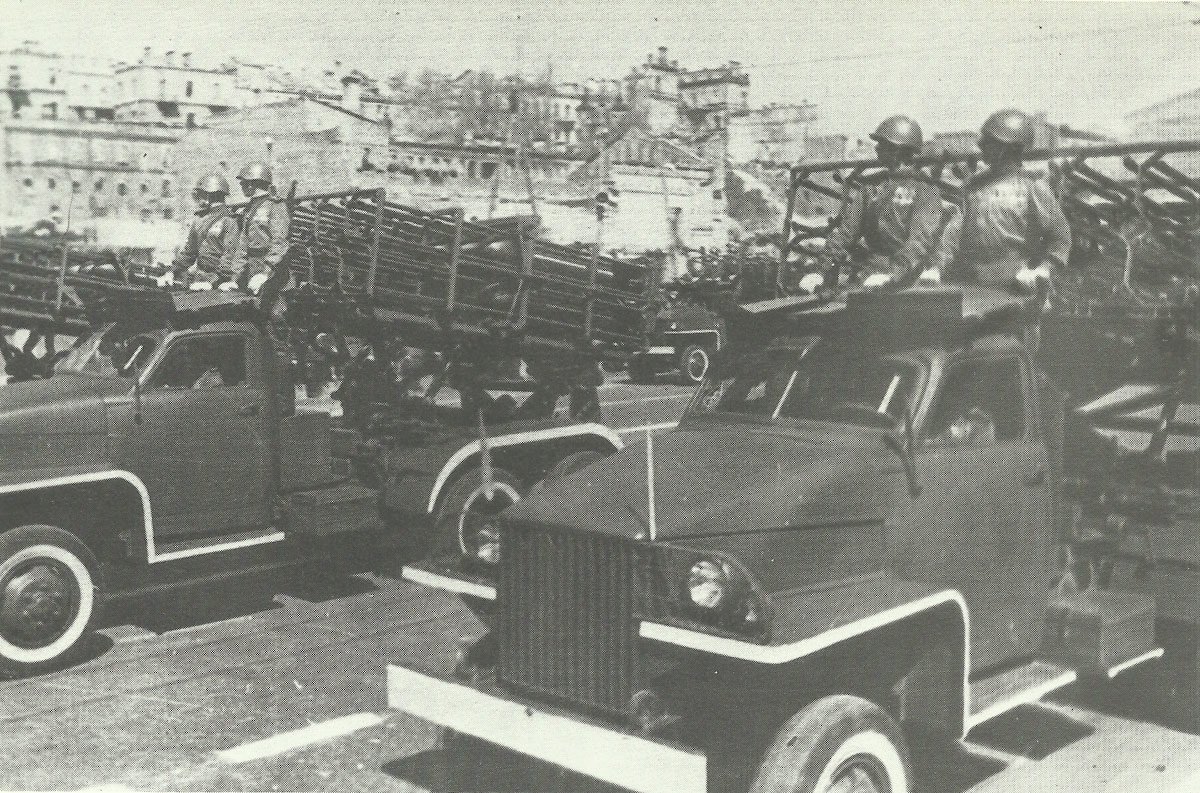 BM-31 launcher on Studebaker US6